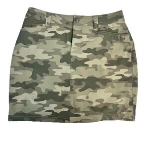 Eddie Bauer Skirt Skort size 6 Classic Army Green Camouflage Athletic Sports